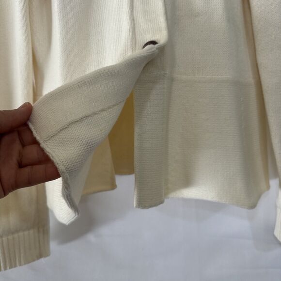 Ralph Lauren Ivory Knit Sweater American Living Shawl Collar Knit Size L Button - Picture 12 of 14